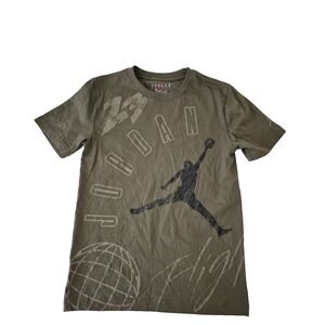 Jordan T Shirt Boys Medium Green Jumpman‎ Short Sleeve NEW
